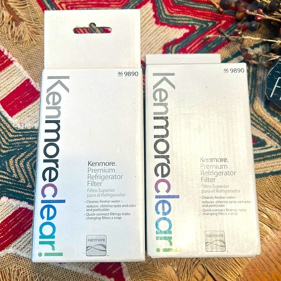 NWT⭐️KENMORE Lot of 2 PREMIUM Refrigerator FILTERS #46 9890 BRAND NEW in BOX!⭐️ - Picture 1 of 10